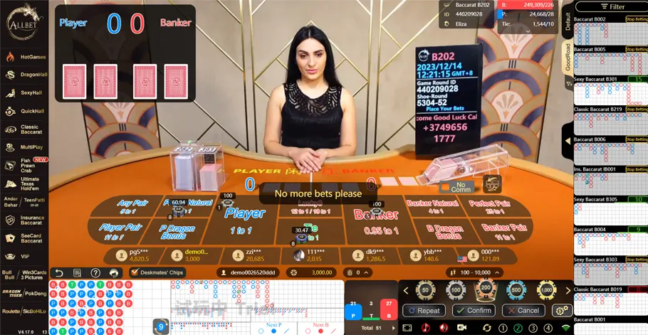 Baccarat - Allbet Gaming